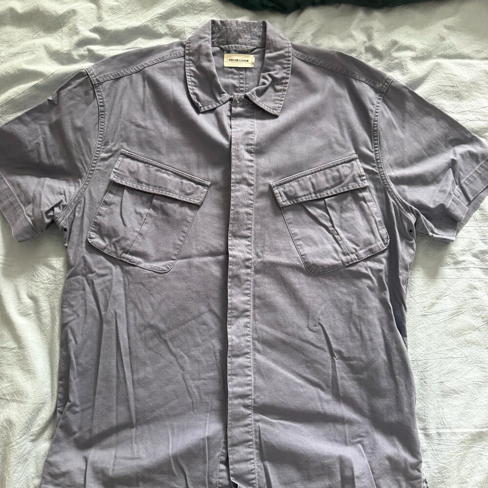Taylor Stitch The Jungle Shirt in Ocean - Size XL (44)